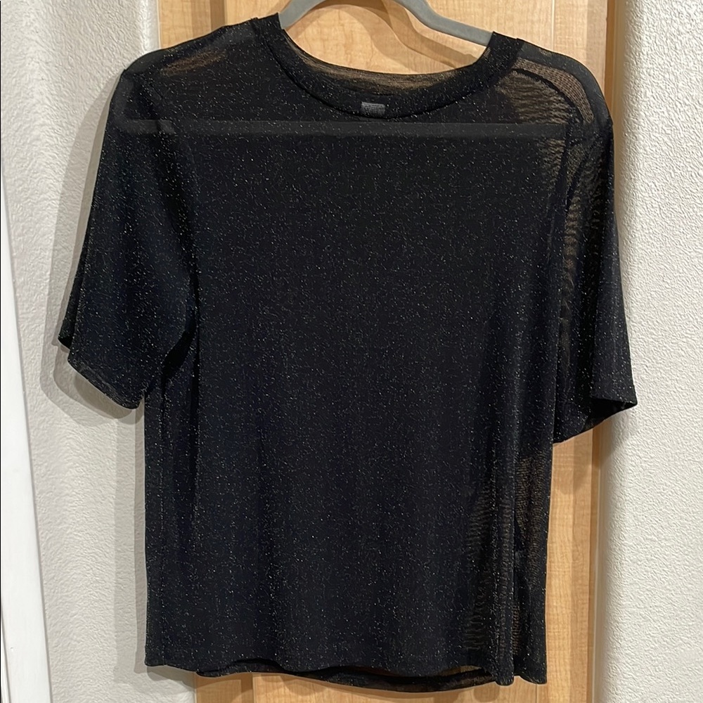 Black Sheer Top
